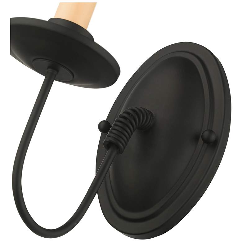 Image 4 Heritage 8 1/2" High Black Wall Sconce more views