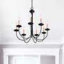 1_Heritage 8 Light Black Chandelier