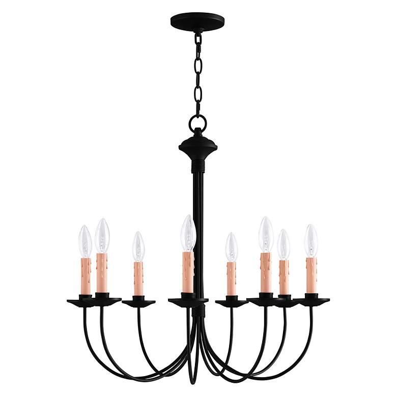 Image 3 Heritage 8 Light Black Chandelier more views