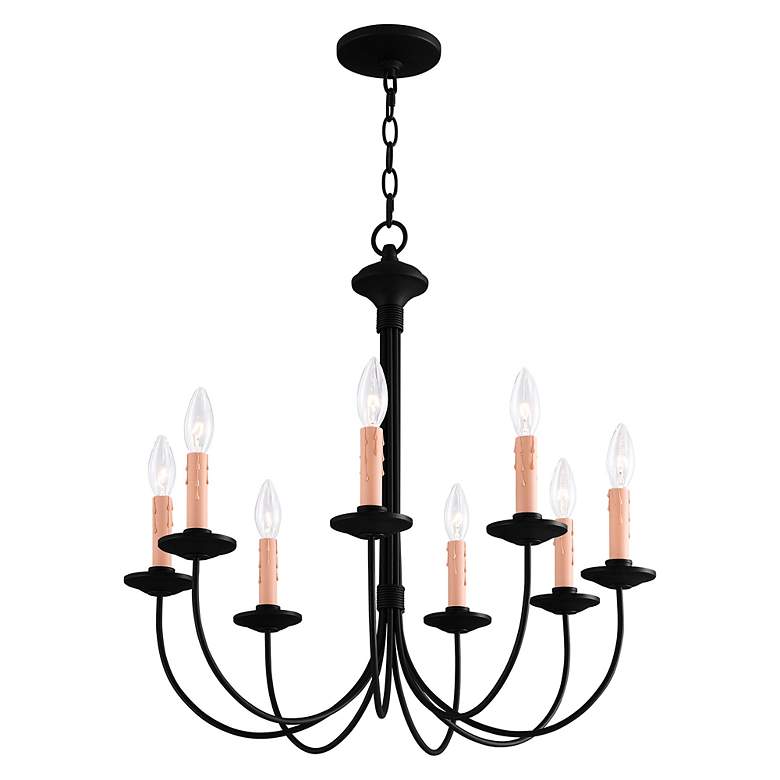 Image 4 Heritage 8 Light Black Chandelier more views