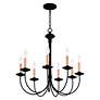 4_Heritage 8 Light Black Chandelier more views