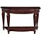Heritage Point Cherry 1-Drawer Demilune Sofa Table