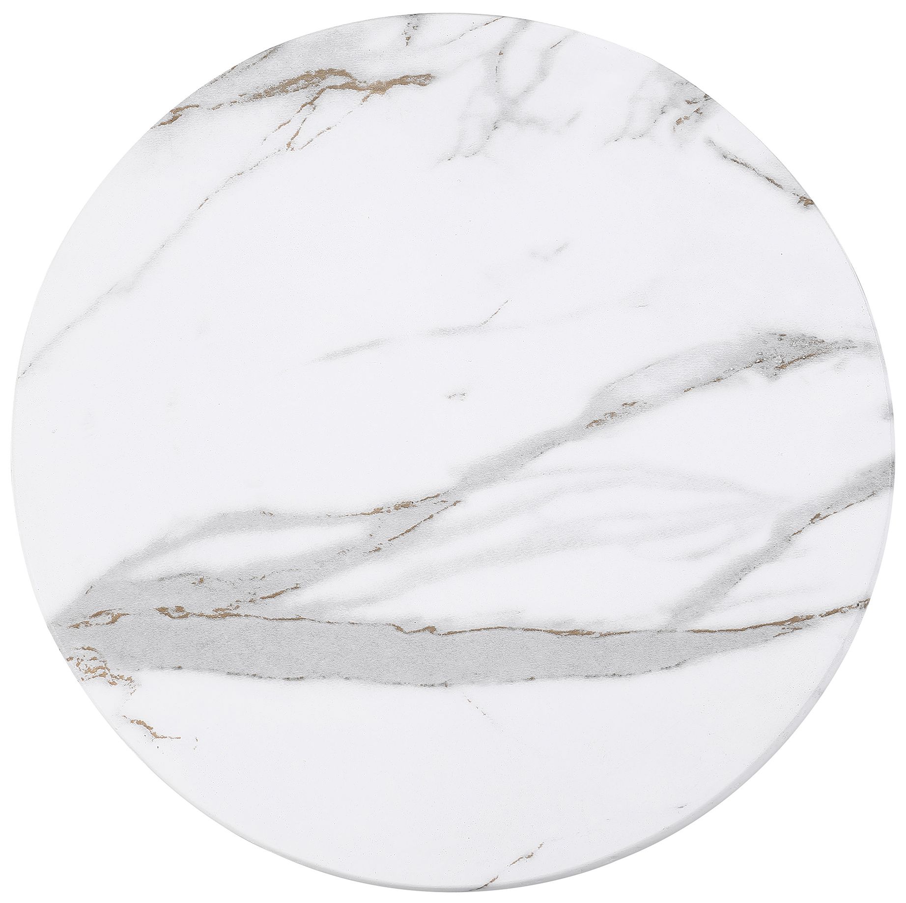 Image 3 Herman 12" Wide White Round Ceramic Indoor/Outdoor End Table more views