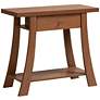 Herman 35 1/2" Wide Walnut Brown Wood 1-Drawer Console Table