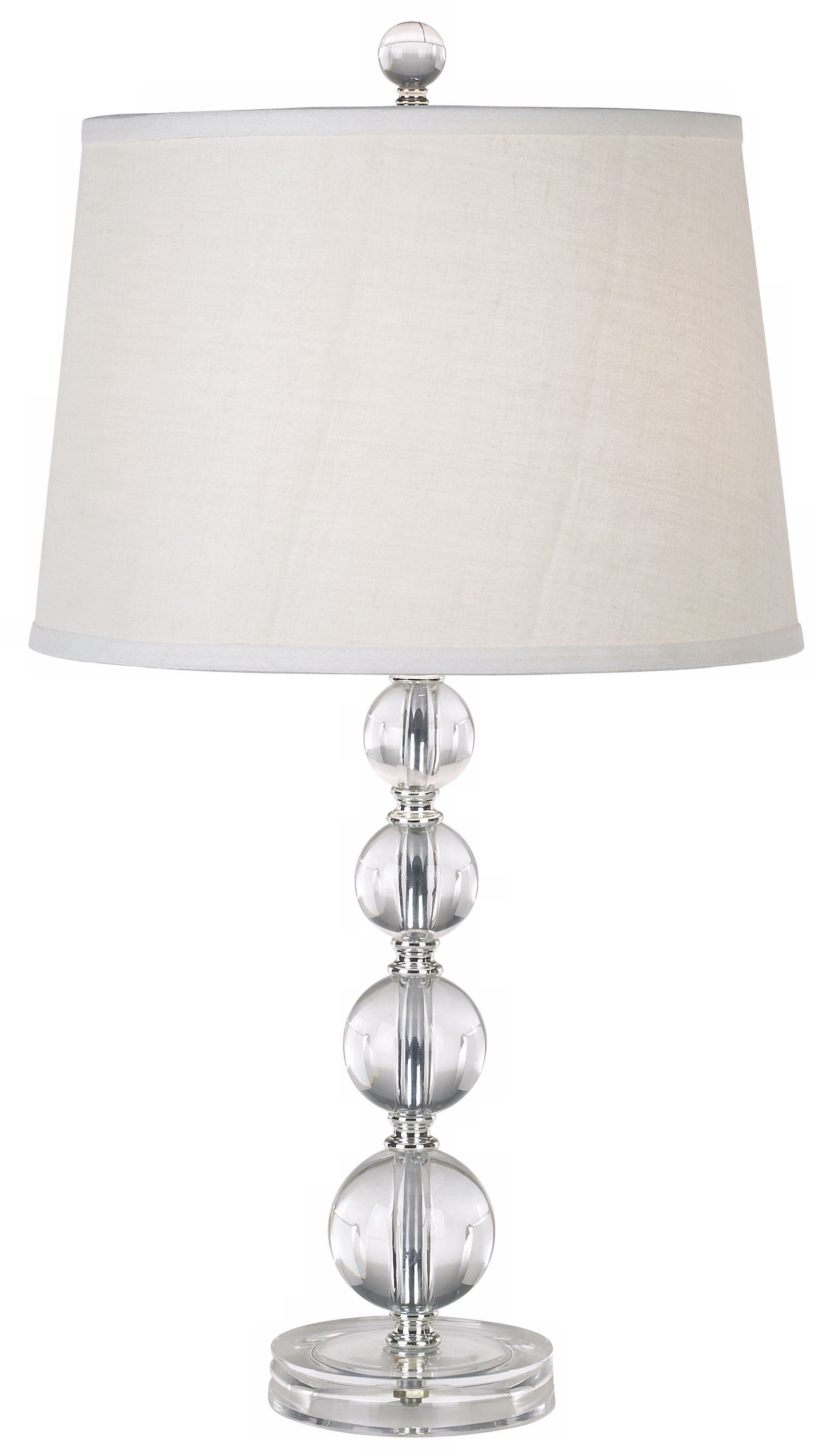 stacked glass ball table lamp