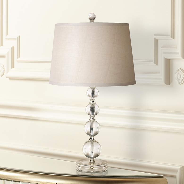 Herminie Stacked Ball Acrylic Table Lamp Set of 2 more views