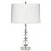 Herminie Stacked Ball Acrylic Table Lamp with White Shade