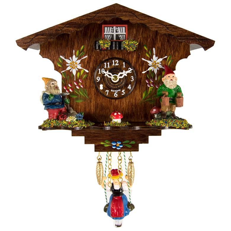 Image 1 Hermle Annaliesse 8 1/2" High Gnome Cuckoo Clock