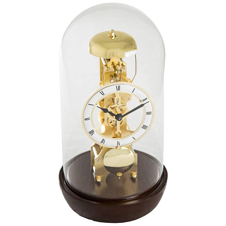 Image 1 Hermle Bronx 12 inch High Skeleton Movement Table Clock