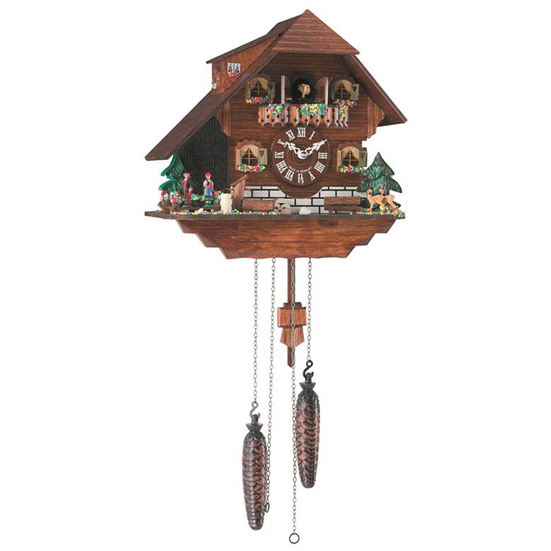 Image 1 Hermle Heidelberg Multi-Color 19" High Cuckoo Wall Clock