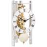 Hermle Lakin Silver w/ Roman Metal Dial 7 1/2"H Table Clock
