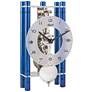 Hermle Mikal Blue 8" High Rectangular Table Clock