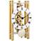 Hermle Mikal Gold 8" High Rectangular Table Clock