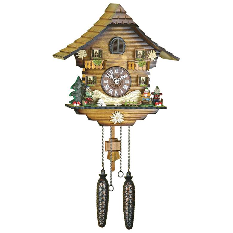 Image 1 Hermle Neustadt 18 inch High Multi-Color Cuckoo Wall Clock