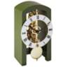 Hermle Patterson Dark Green 7" High Table Clock