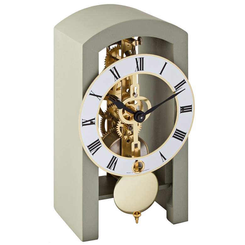 Image 1 Hermle Patterson Gray 7" High Table Clock