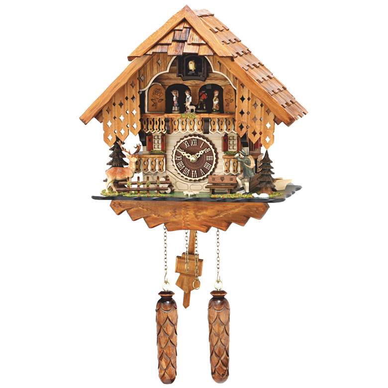 Image 1 Hermle Rheinberg Multi-Color 13 1/2 inch High Cuckoo Wall Clock