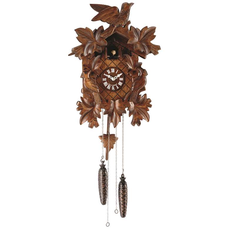 Image 1 Hermle Villingen Wood 21 inch High Cuckoo Wall Clock