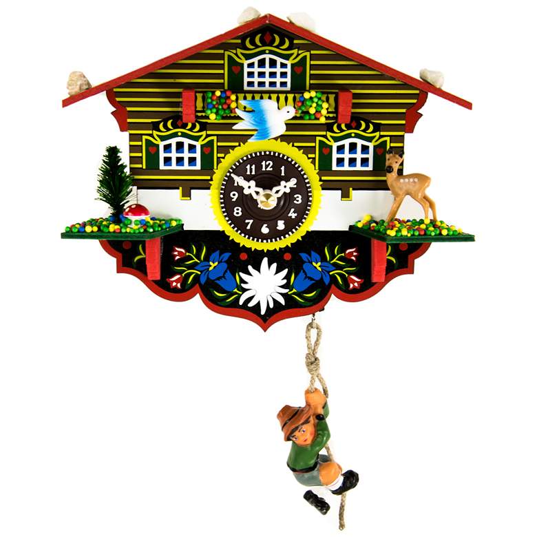 Image 1 Hermle Wulfric Multi-Color 7 1/2" High Cuckoo Wall Clock