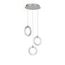 2_Hermosa 11.75"W 3.Light Chrome Accented Brushed Nickel LED Multi-Penda more views