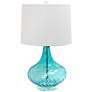 Hermosa 24" Light Blue Glass Table Lamp