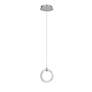 2_Hermosa 6.75" Wide Brushed Nickel LED Mini-Pendant And Chrome Accents more views