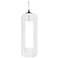 Hermosa 6" LED Pendant - Satin Nickel Metal - Clear/White Shade - 3000