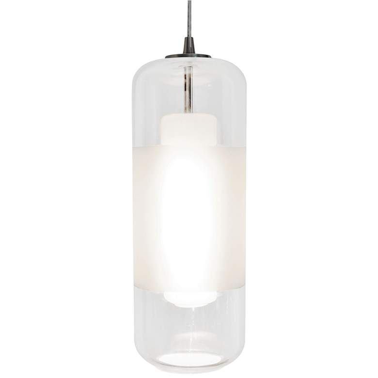 Image 1 Hermosa 6" Wide Nickel Clear Glass LED Mini Pendant Light