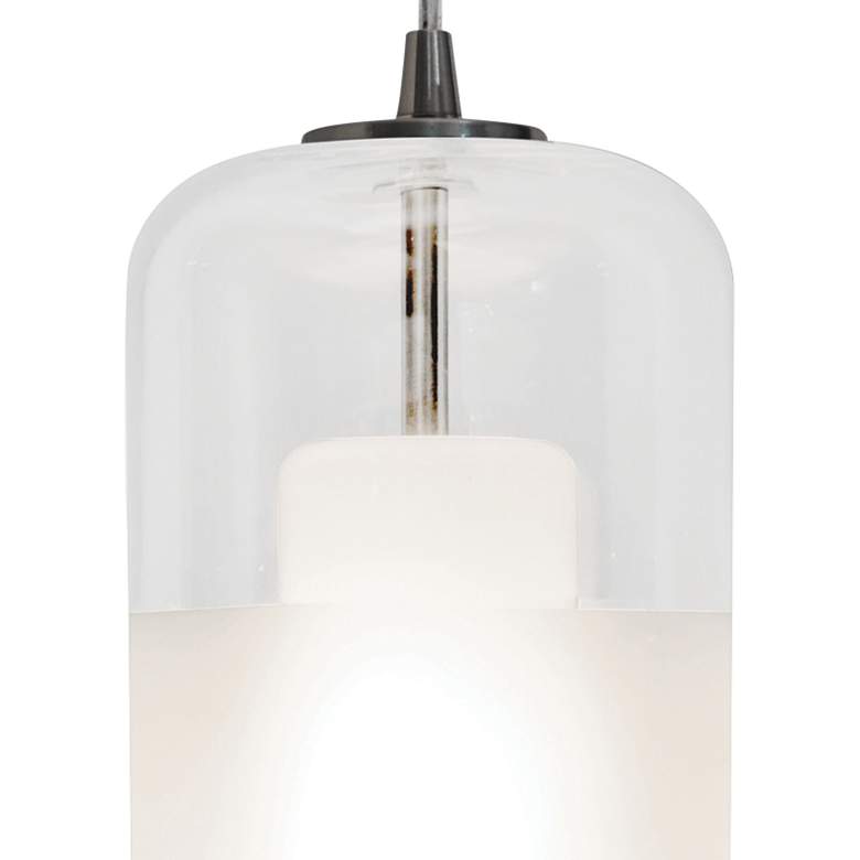 Image 2 Hermosa 6 inch Wide Nickel Clear Glass LED Mini Pendant Light more views