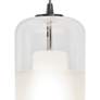 Hermosa 6" Wide Nickel Clear Glass LED Mini Pendant Light