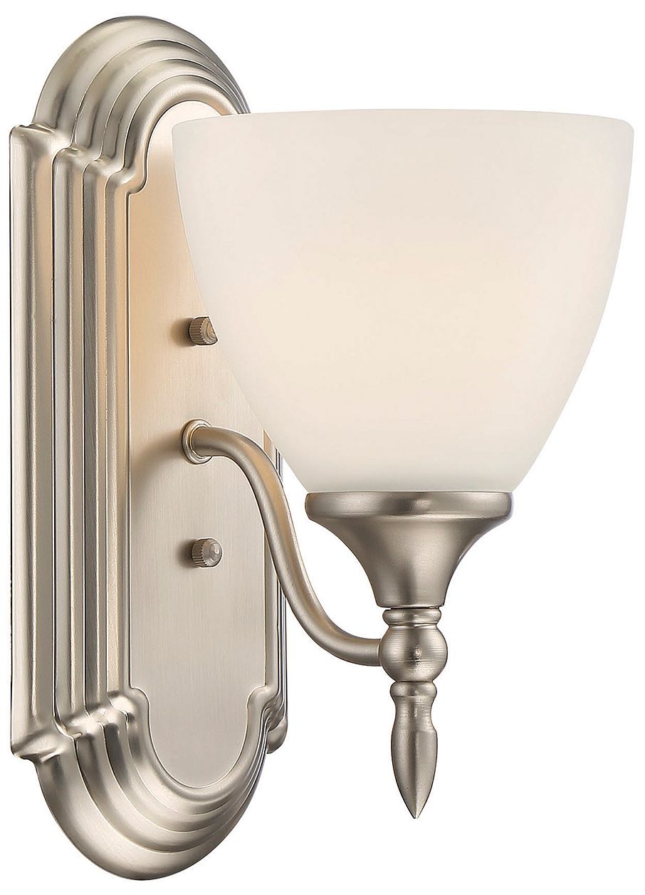 Herndon 1-Light Wall Sconce in Satin Nickel
