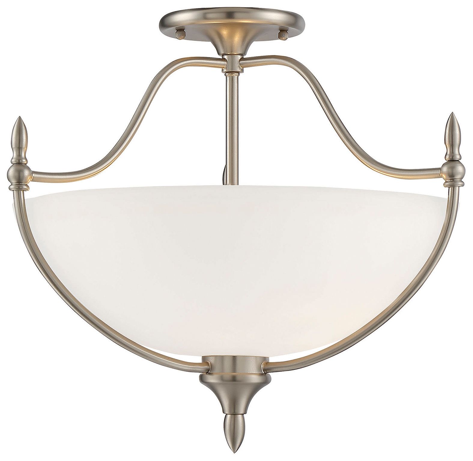 Herndon 3-Light Ceiling Light in Satin Nickel