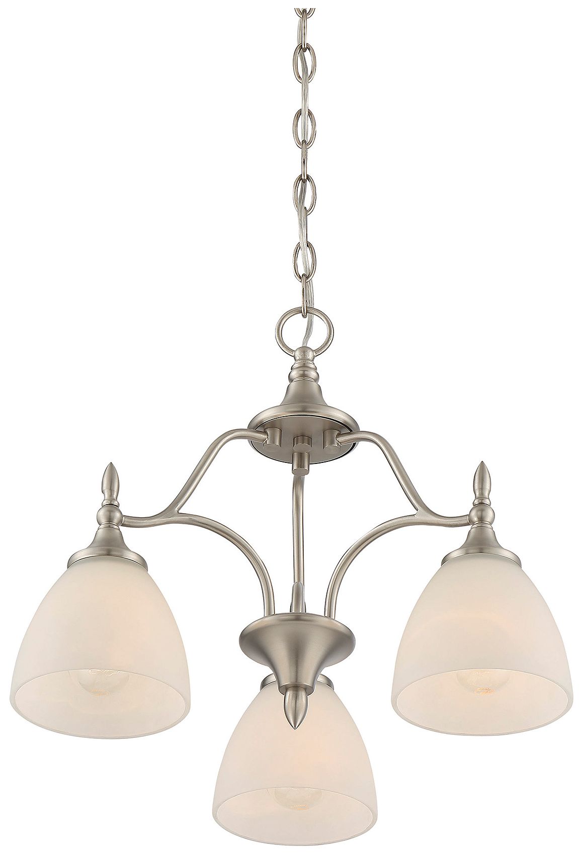 Image 3 Herndon 3-Light Chandelier in Satin Nickel more views