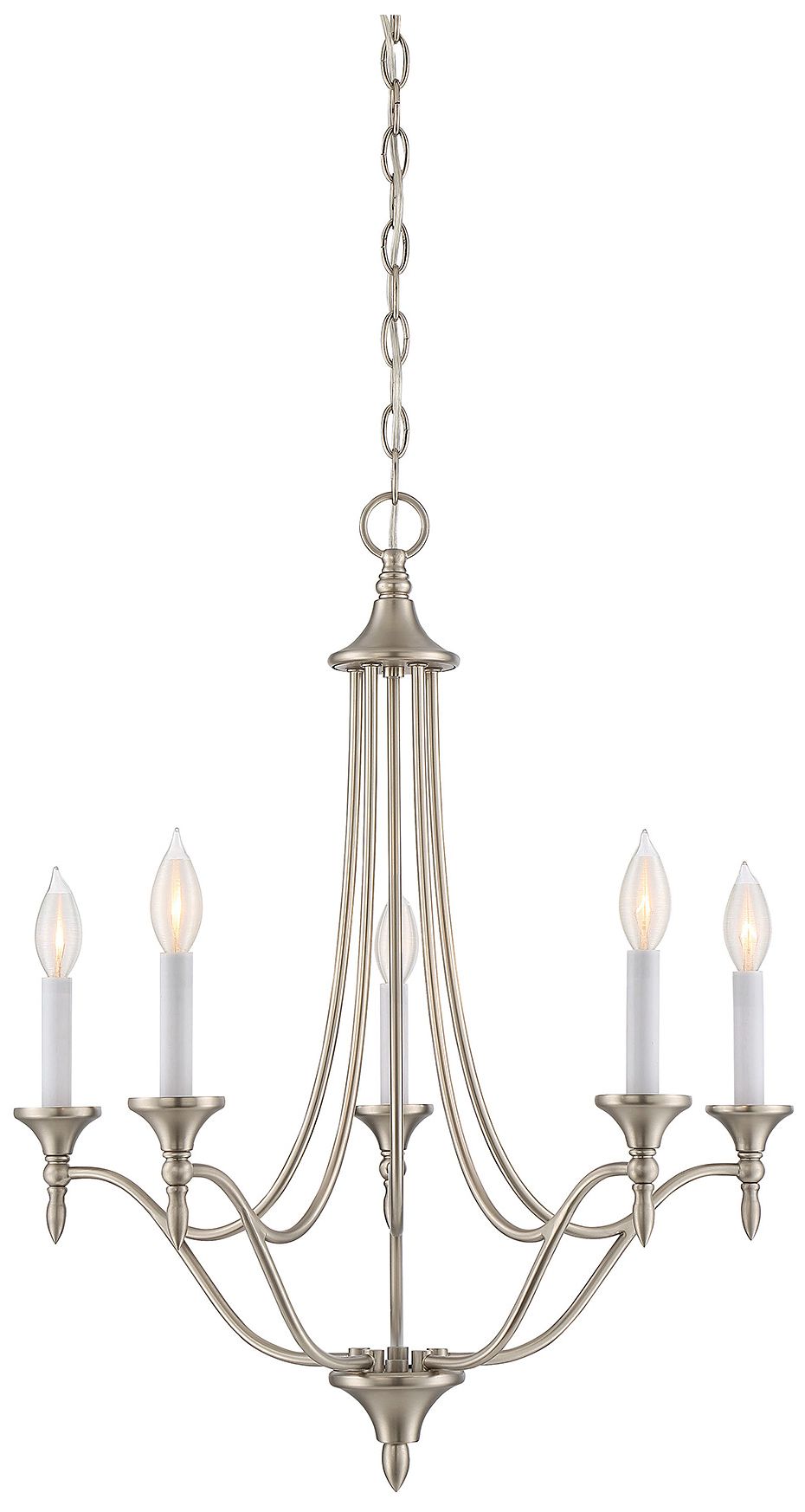 Image 3 Herndon 5-Light Chandelier in Satin Nickel