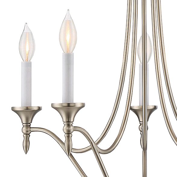 Image 4 Herndon 5-Light Chandelier in Satin Nickel more views