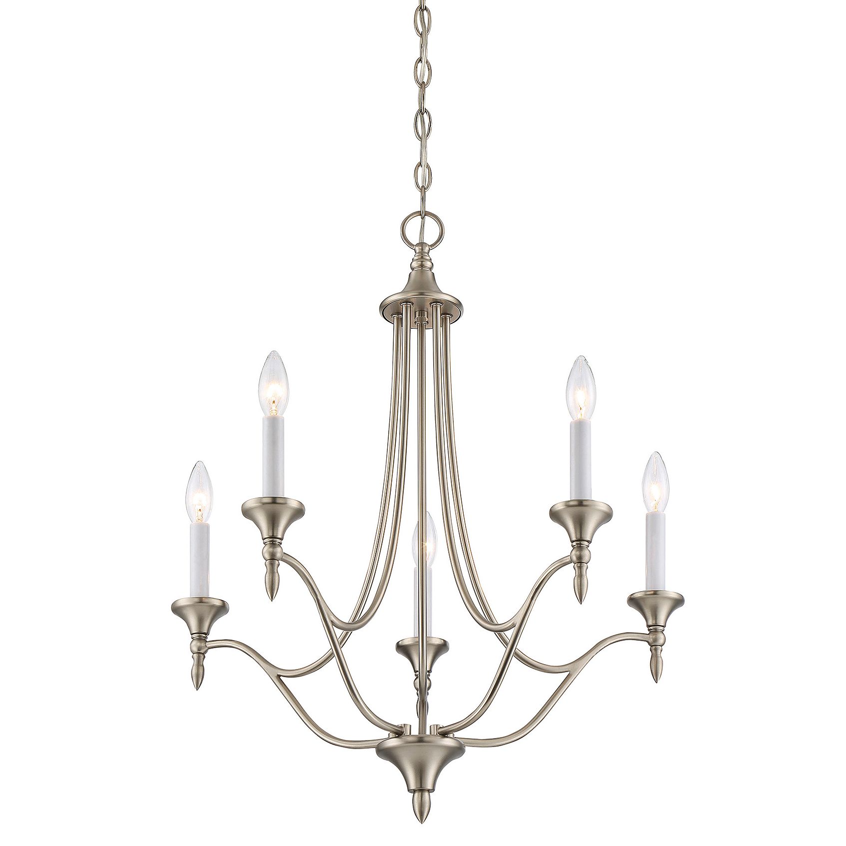 Image 5 Herndon 5-Light Chandelier in Satin Nickel more views