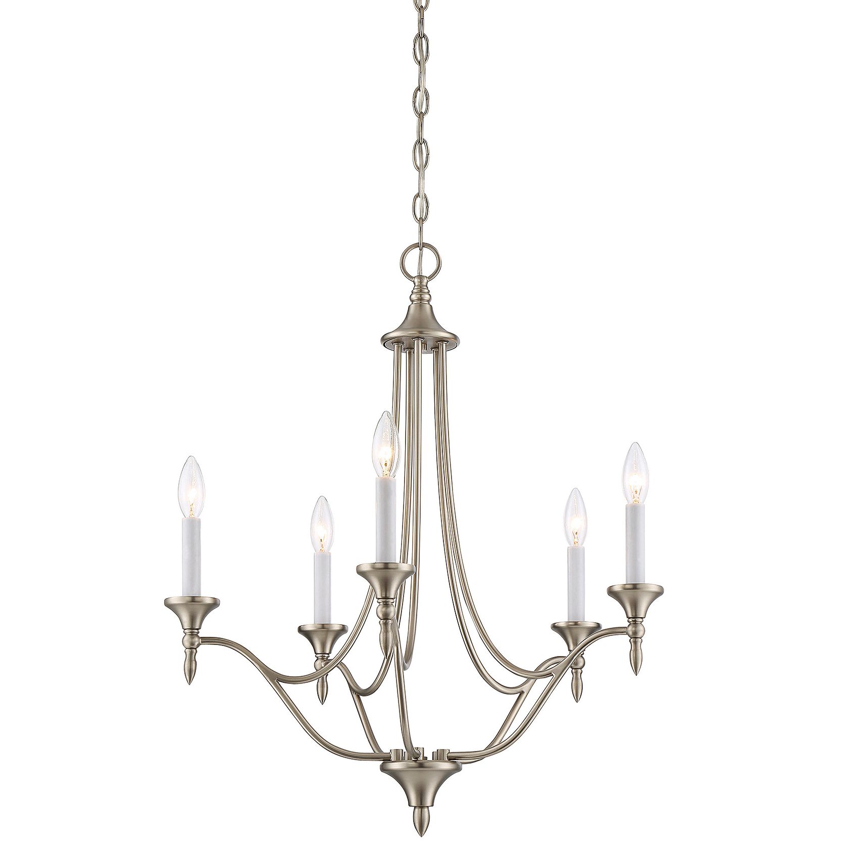 Image 6 Herndon 5-Light Chandelier in Satin Nickel more views