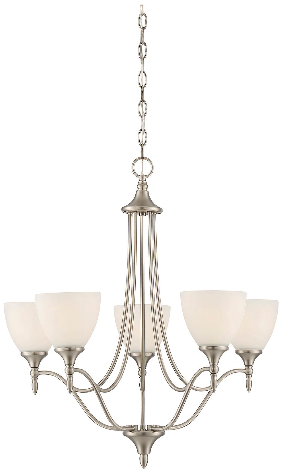 Thumbnail2 of Herndon 5-Light Chandelier in Satin Nickel