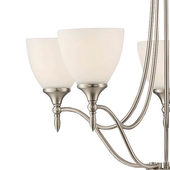 Thumbnail3 of Herndon 5-Light Chandelier in Satin Nickel more views