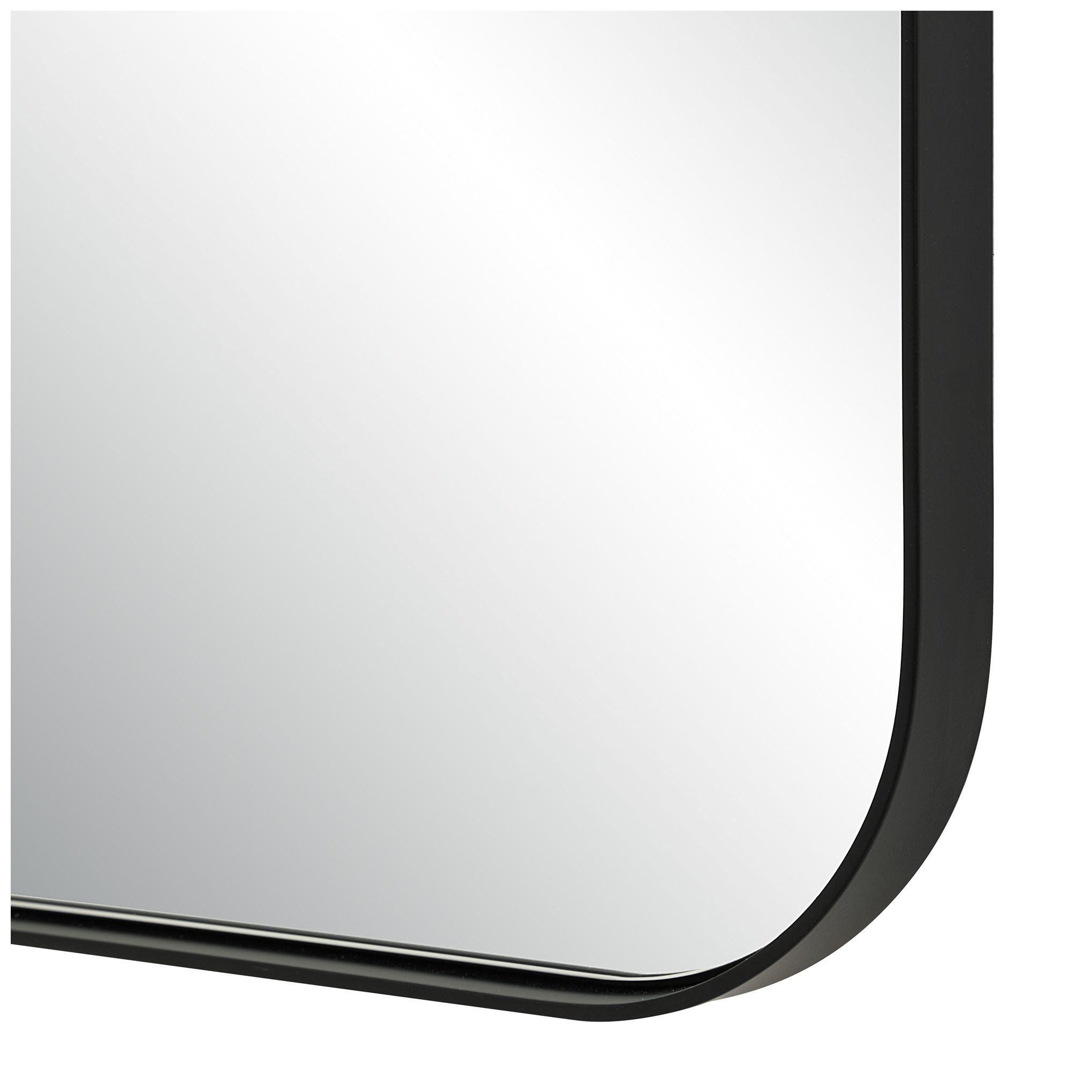 Image 3 Heron 40" H x 24" W Wall Mirror, Matte Black more views