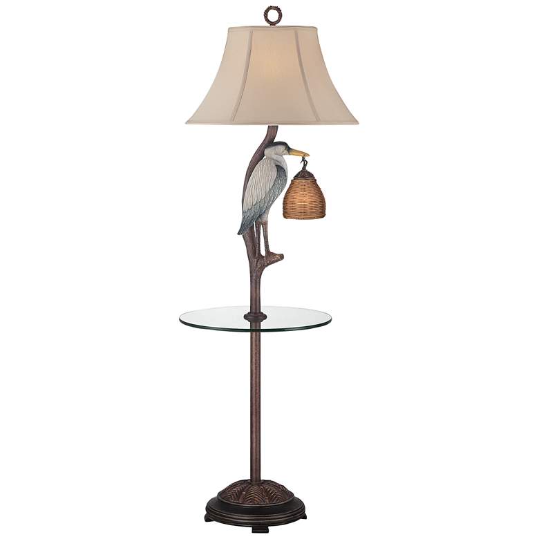 Image 1 Heron Antique Night Light Floor Lamp