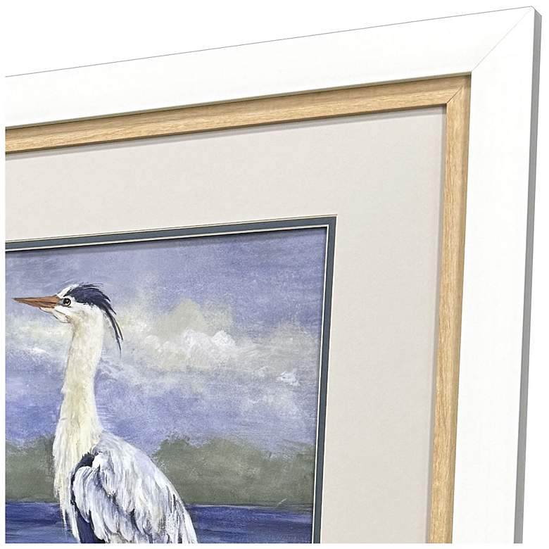 Image 3 Heron by the Sea 26"W x 26"H Coastal Framed Art Set of 2 more views