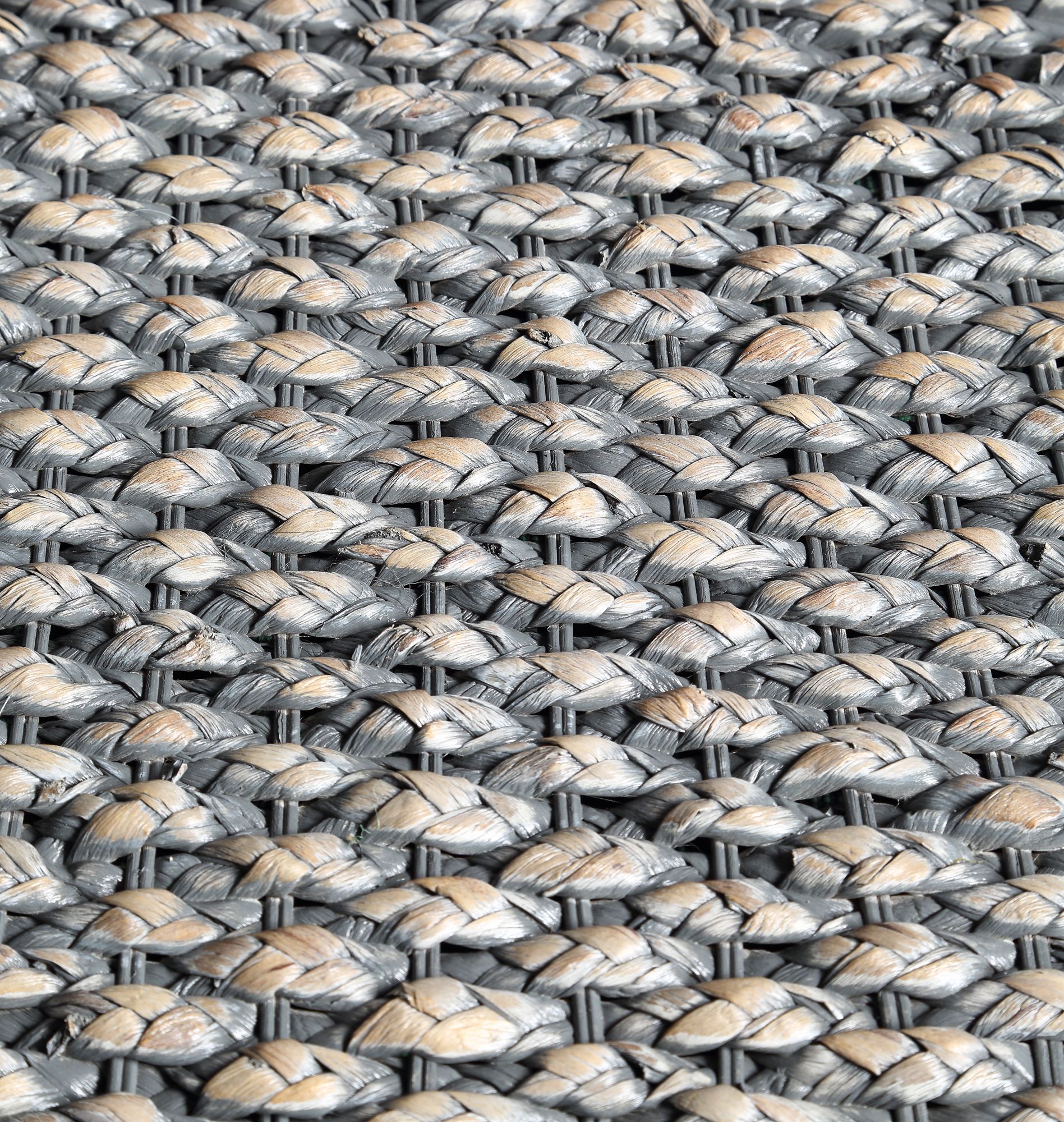 Heron Gray Seagrass Armless Dining Chairs Set of 2 95N30 Lamps Plus