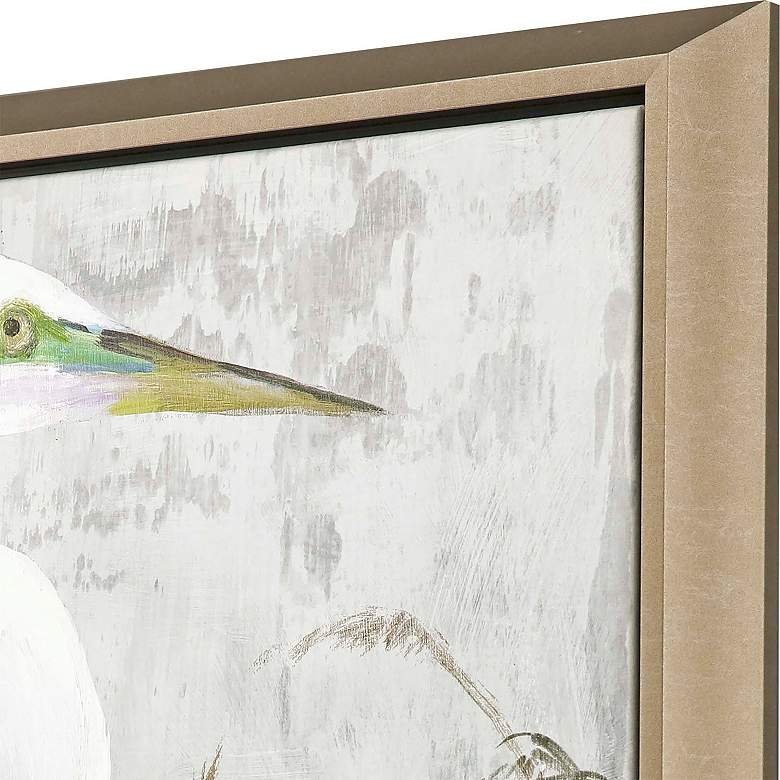 Image 4 Heron in the Reeds 41"W x 41"H Canvas more views