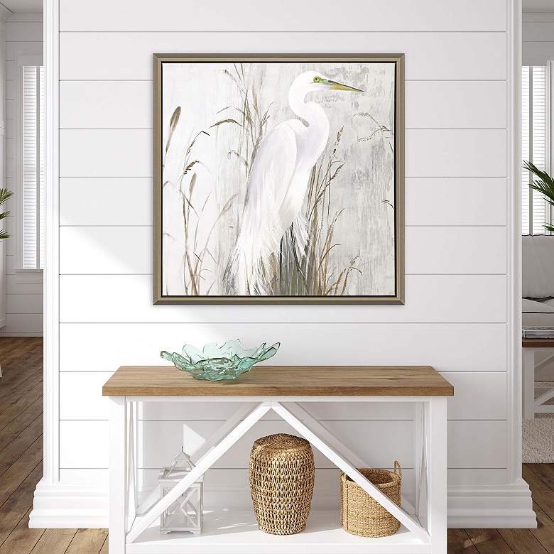 Image 5 Heron in the Reeds 41"W x 41"H Canvas more views