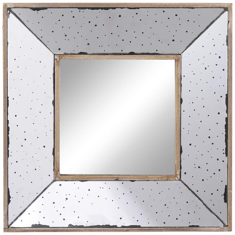 Image 1 Herrick Silver and Champagne 12 inch Square Wall Mirror