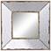 Herrick Silver and Champagne 12" Square Wall Mirror