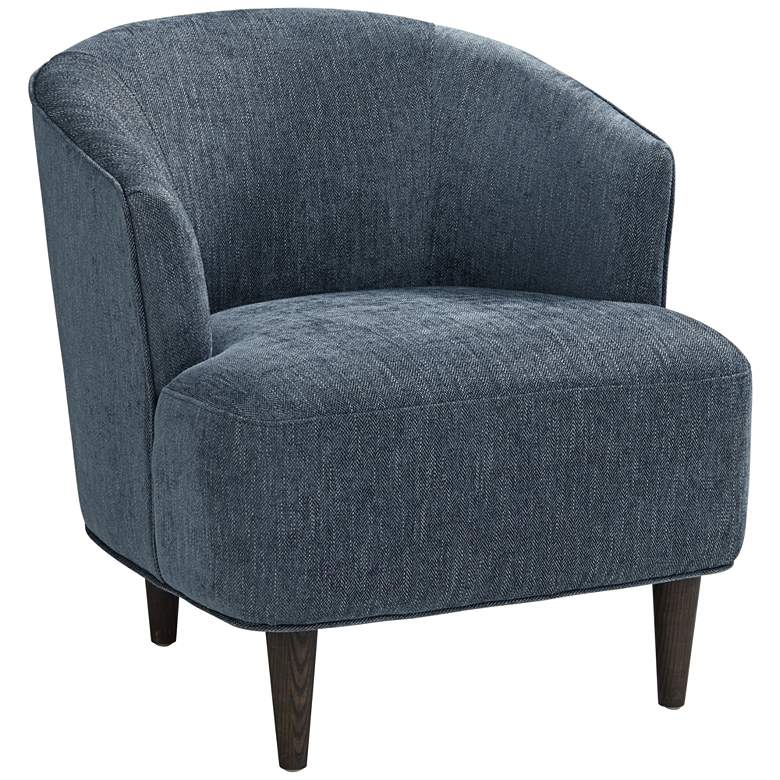 Image 2 Herringbone Gray Fabric Accent Chair