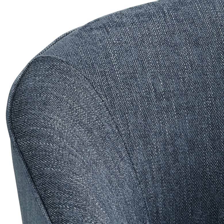 Image 3 Herringbone Gray Fabric Accent Chair more views