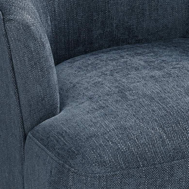 Image 4 Herringbone Gray Fabric Accent Chair more views